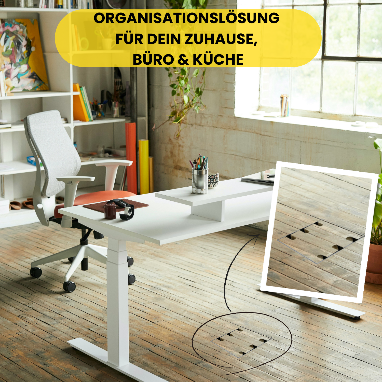 6 Fach Bodentank lässt keine Wünsche übrig und bietet die perfekte Organisationslösung und vermeidet Kabelsalat in aufgeräumten Räumen. 