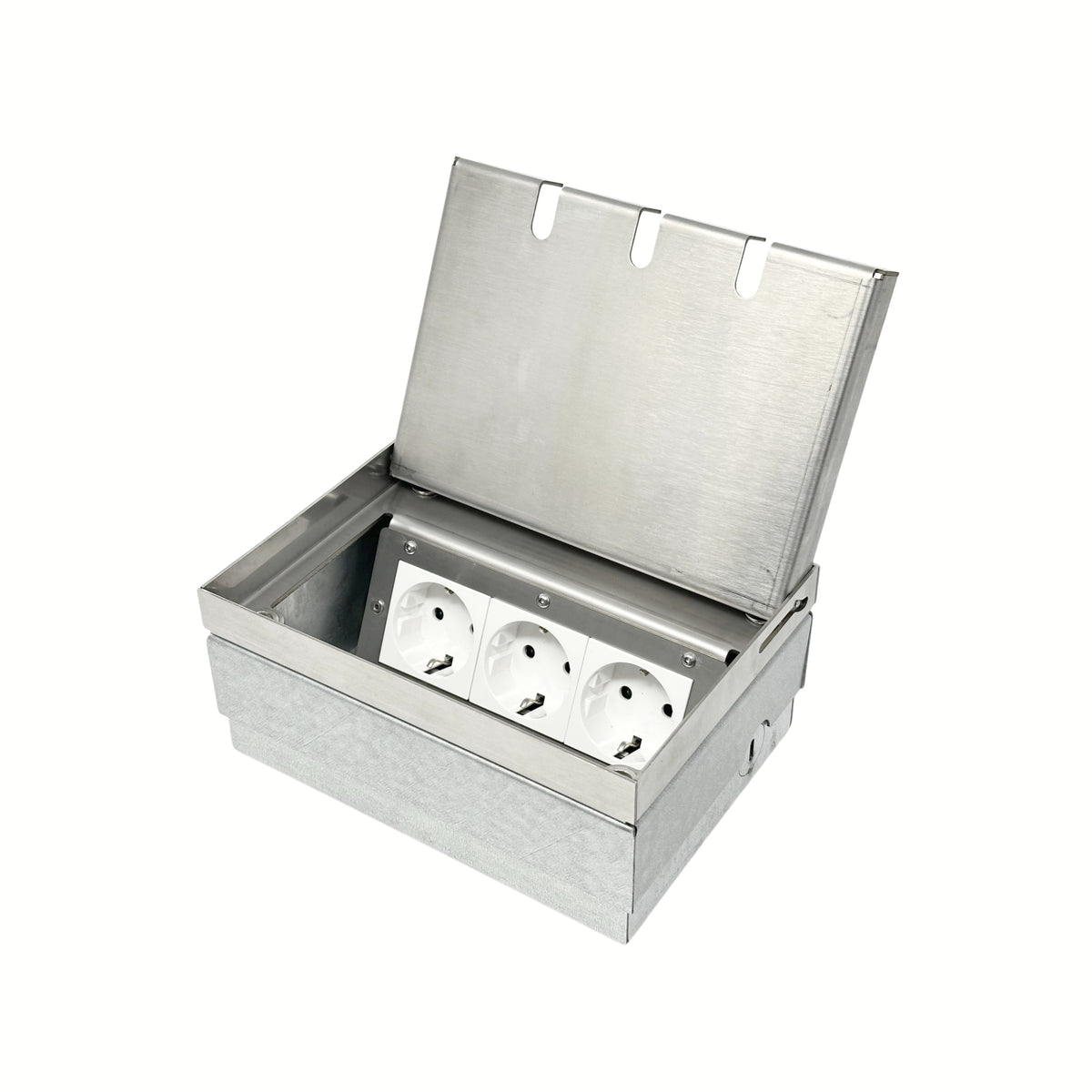 Bodensteckdose Elektro aus Edelstahl – Qualität von – Steckdosenbox