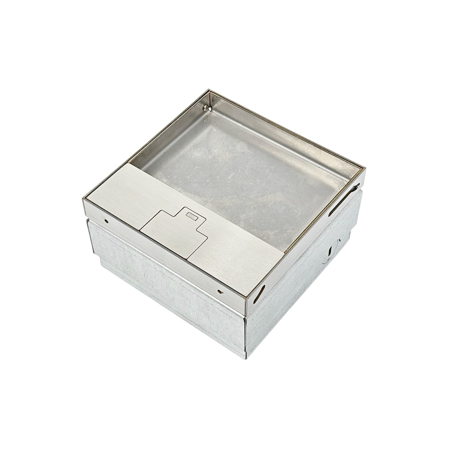 ES2002 Steckdosenbox Bodentank aus Edelstahl Spritzwassergeschützt