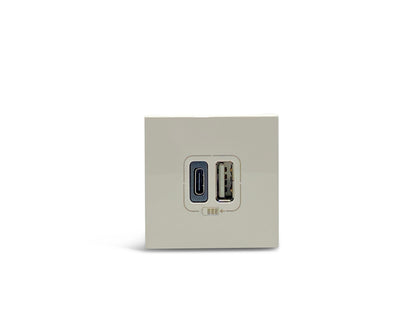 Legrand 077592 2xUSB-A+C Lademodul 2-Fach Mosaic